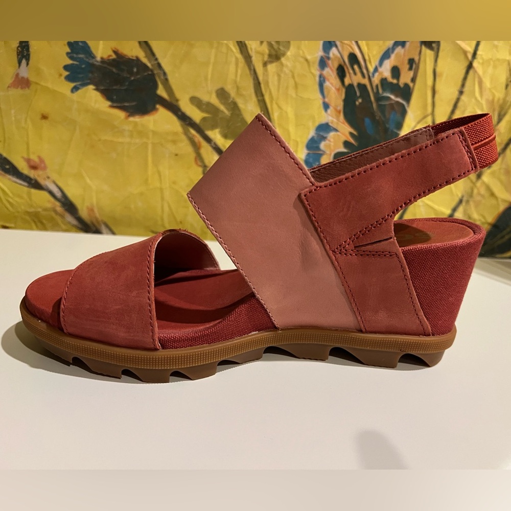 Sorel Colorblock Slingback Wedge Sandals - Picture 4 of 7